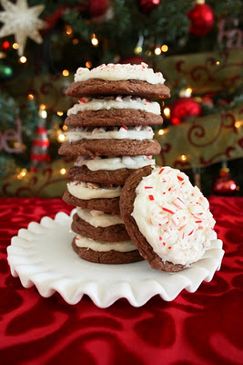Brownie Peppermint Cookies