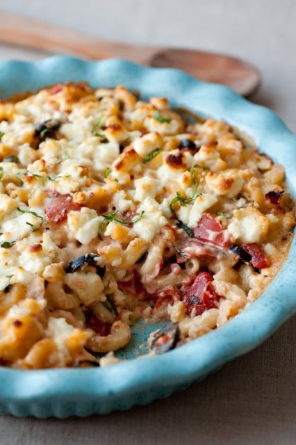 baked mediterranean pasta dish