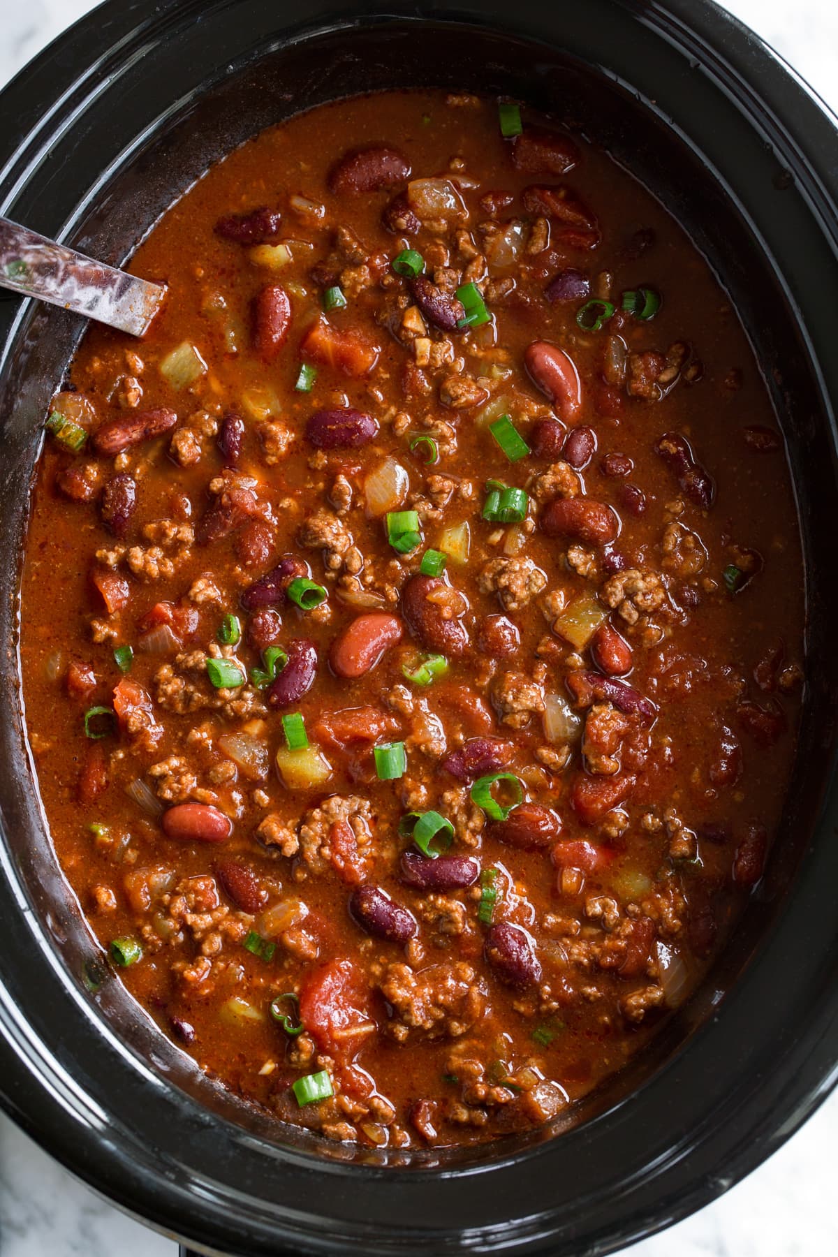 Best homemade Chili in a crockpot.