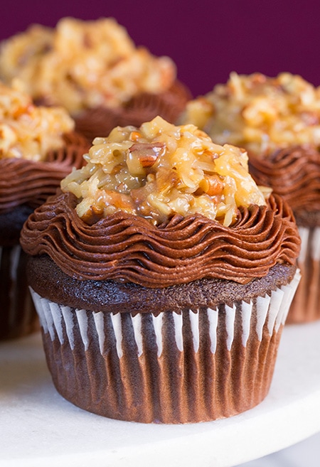 German Chocolate Cupcakes | Cooking Classy