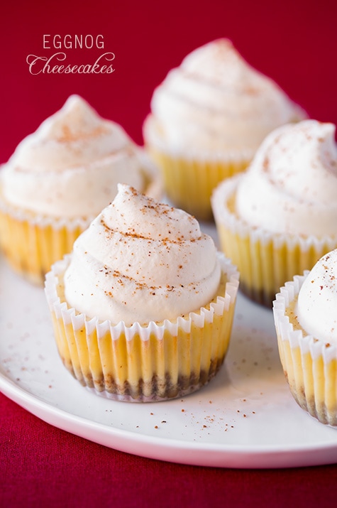 Eggnog Cheesecake Cupcakes | Cooking Classy
