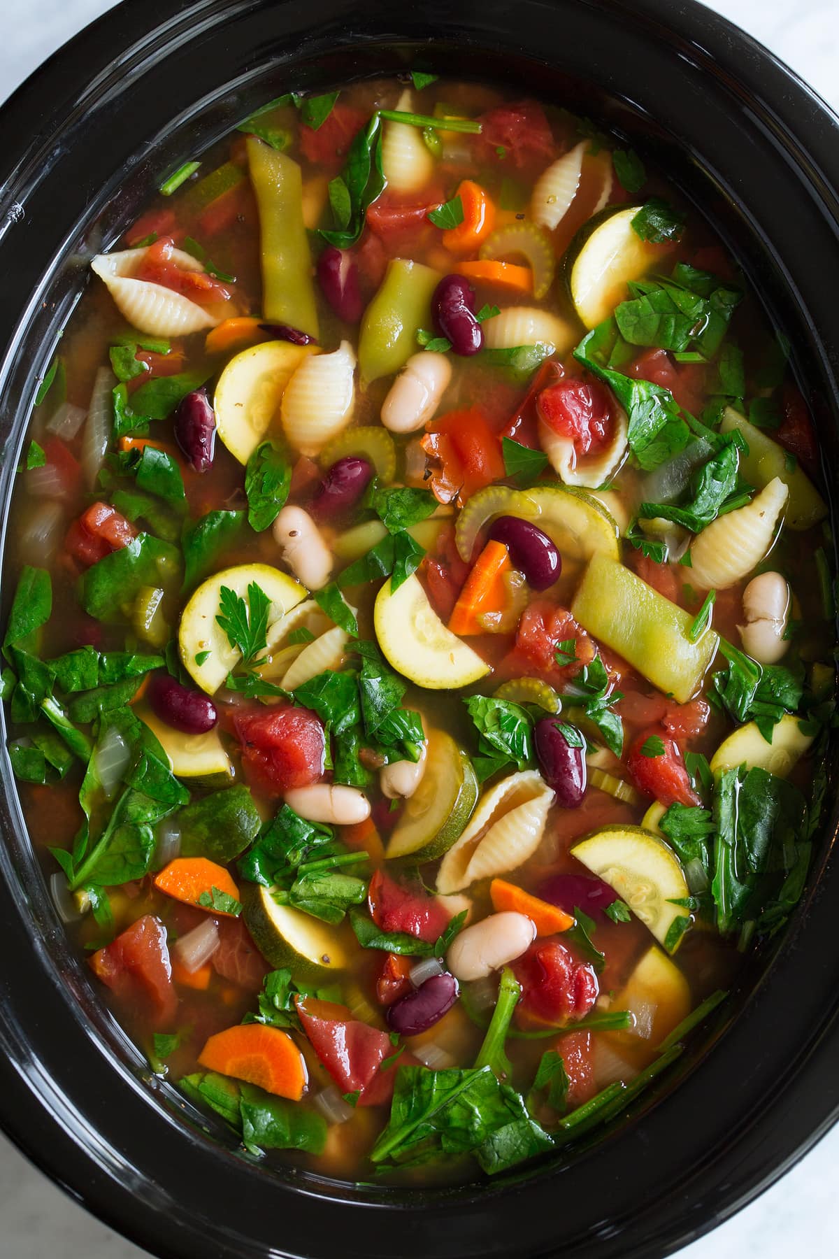 Minestrone after cooking