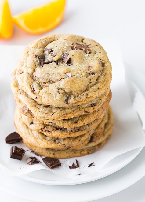 Orange, Chocolate Chunk and Sea Salt Cookies | Cooking Classy
