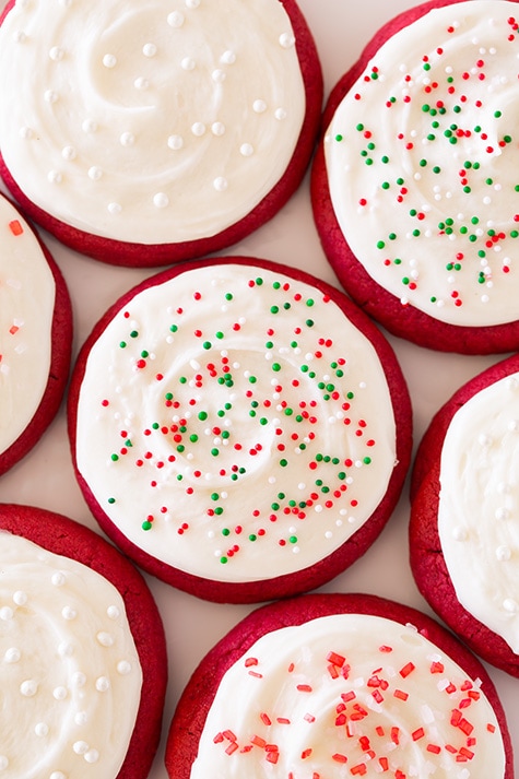 Red Velvet Sugar Cookies with Cream Cheese Frosting | Cooking Classy