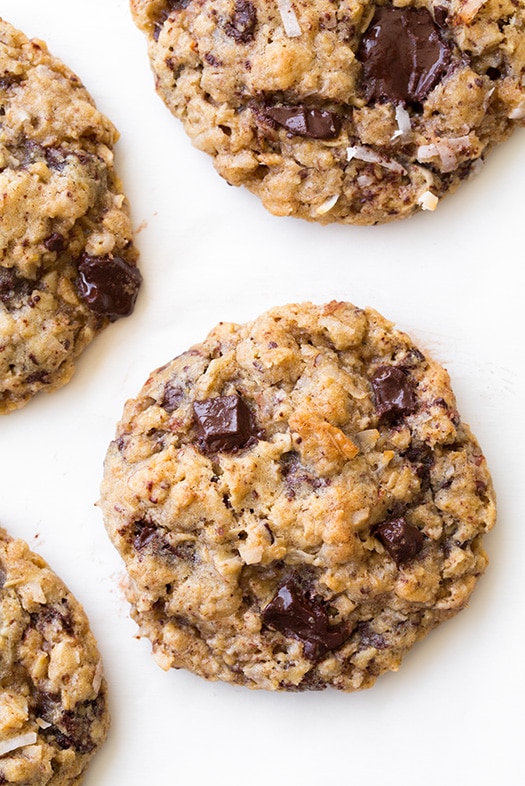 Oatmeal Coconut Almond Chocolate Chunk Cookies | Cooking Classy
