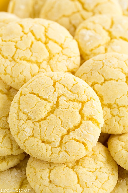 Lemon Crinkle Cookies 