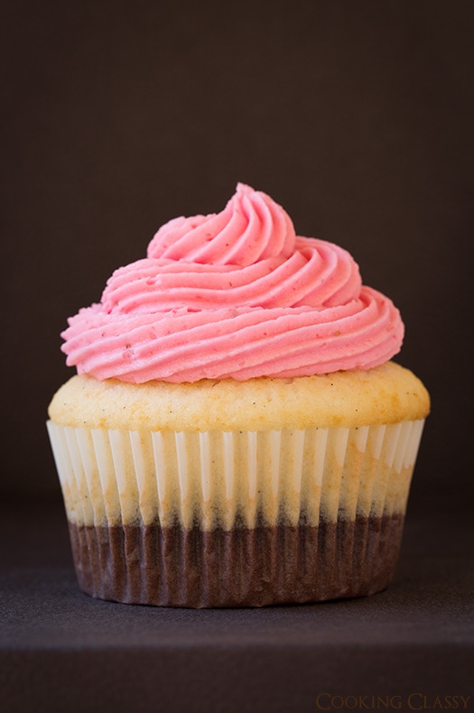 Neapolitan Cupcake 