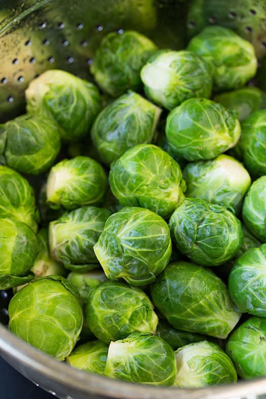 Garlic Lemon and Parmesan Roasted Brussel Sprouts