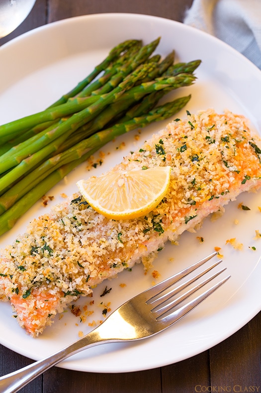 Panko Crusted Honey Mustard Salmon | Cooking Classy