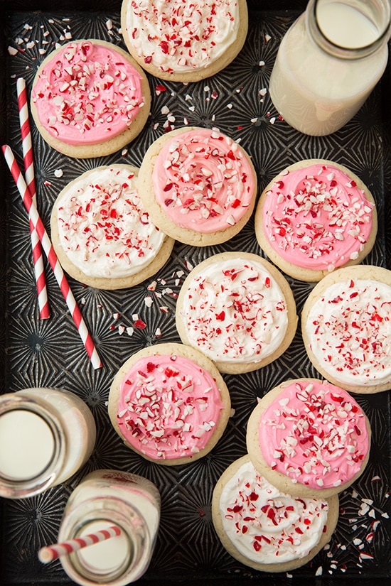 Peppermint Sugar Cookies with Cream Cheese Frosting | Cooking Classy