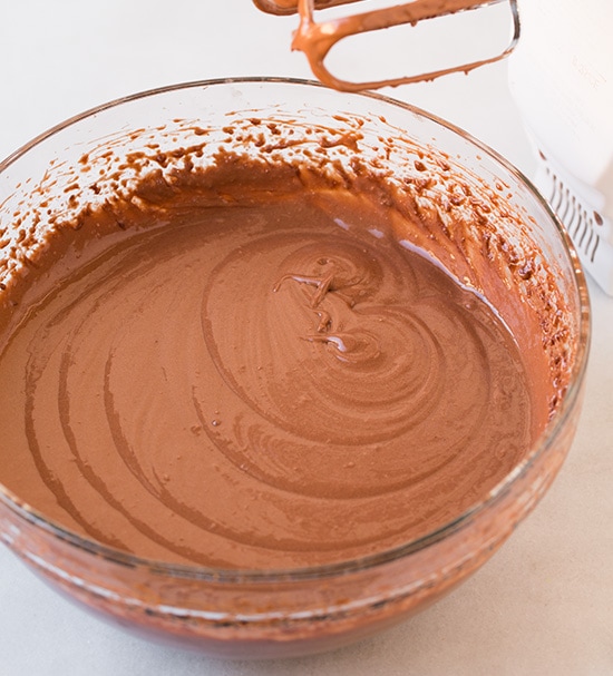 Chocolate cake batter