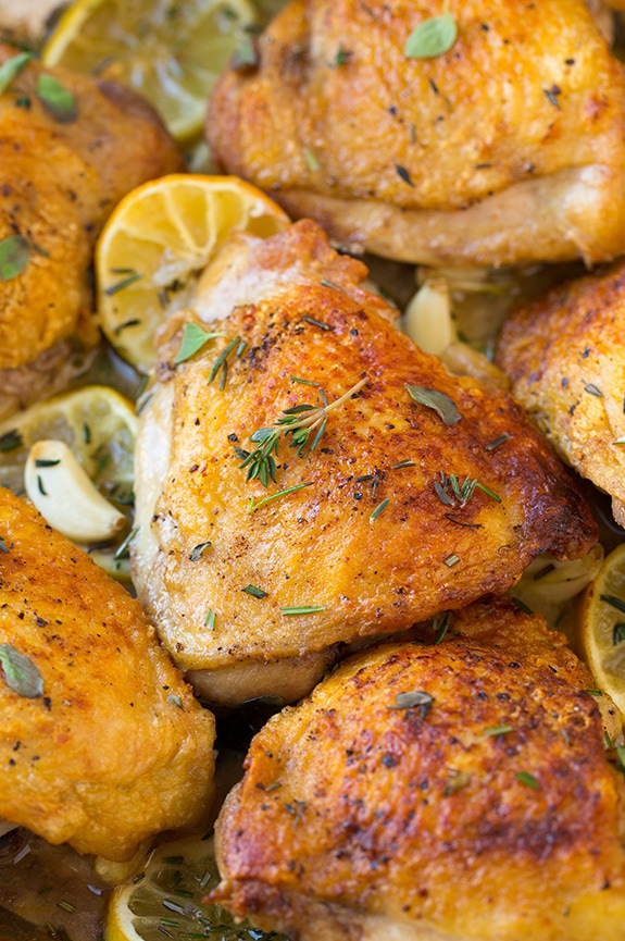 Roasted Lemon Garlic Herb Chicken | Cooking Classy