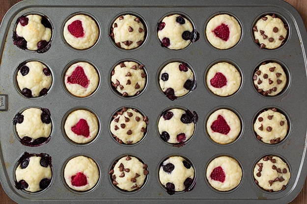 Mini Pancake Muffins in muffin tin