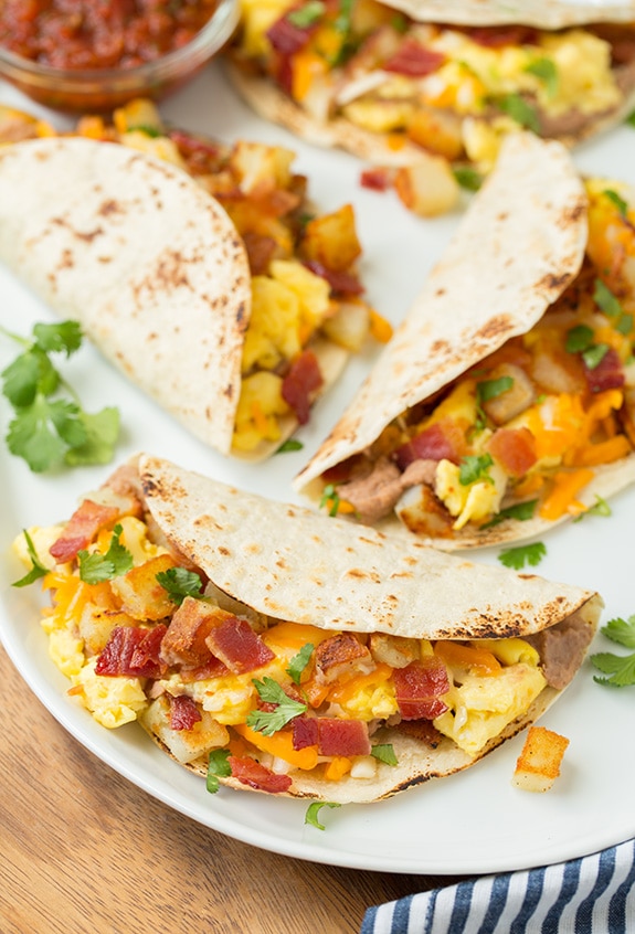 Breakfast Tacos with Fire Roasted Tomato Salsa | Cooking Classy