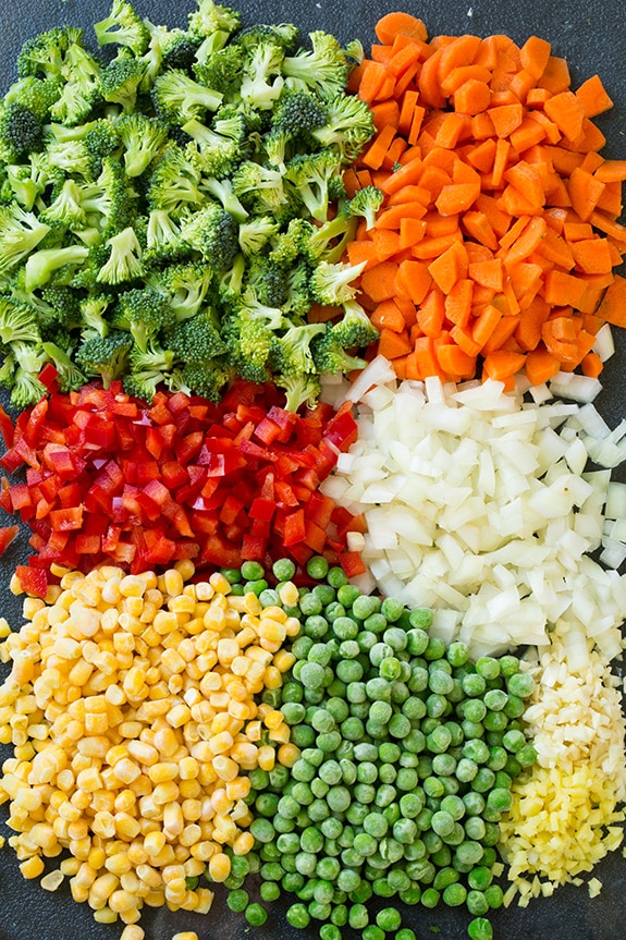 vegetable fried rice ingredients 