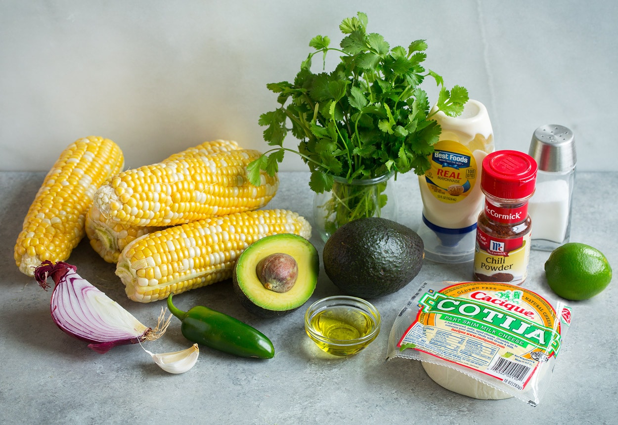 Mexican Street Corn Salad Ingredients