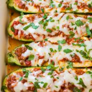Lasagna Zucchini Boats
