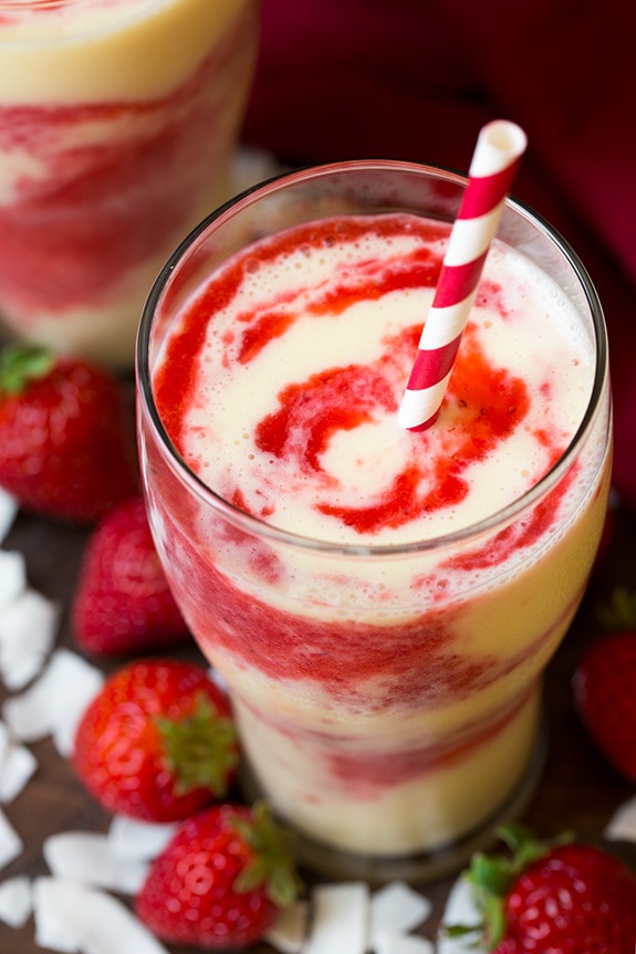Strawberry Colada Smoothie | Cooking Classy