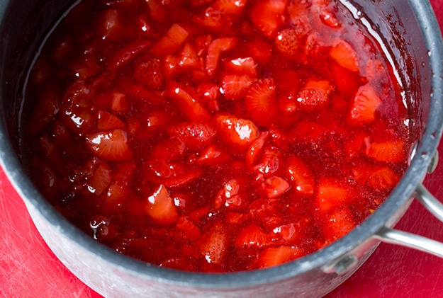 Angel Food Cake French Toast with Fresh Strawberry Syrup | Cooking Classy