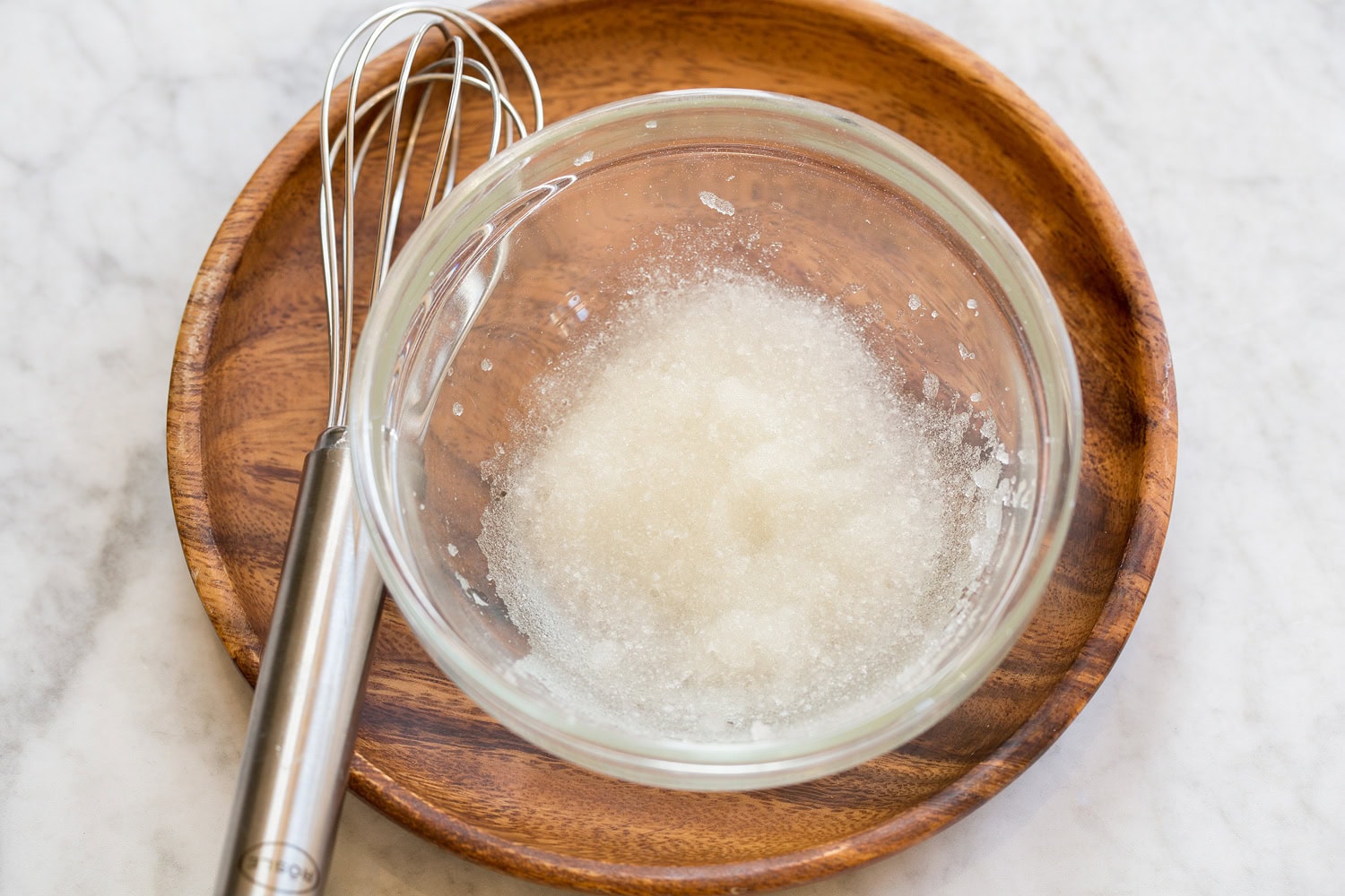 Gelatin and water mixture.