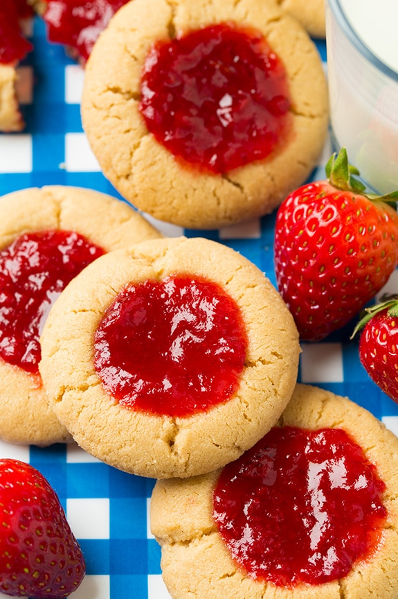 PB&J Thumbprint Cookies | Cooking Classy