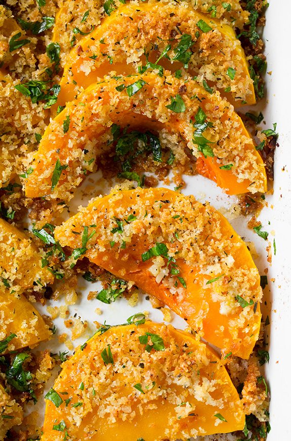 Parmesan Butternut Squash Gratin close up image