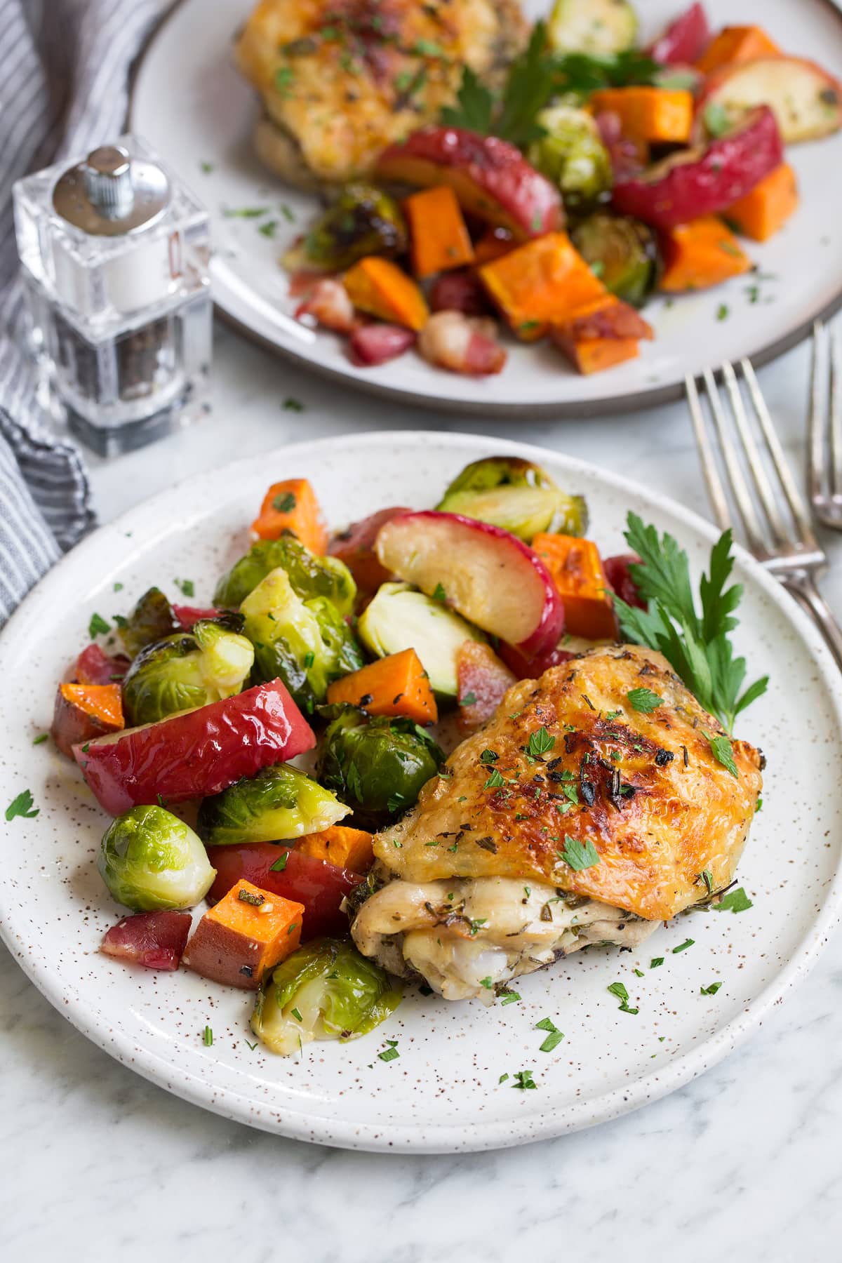 One Pan Autumn Chicken Dinner