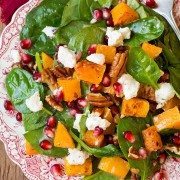 Butternut Squash Spinach Salad