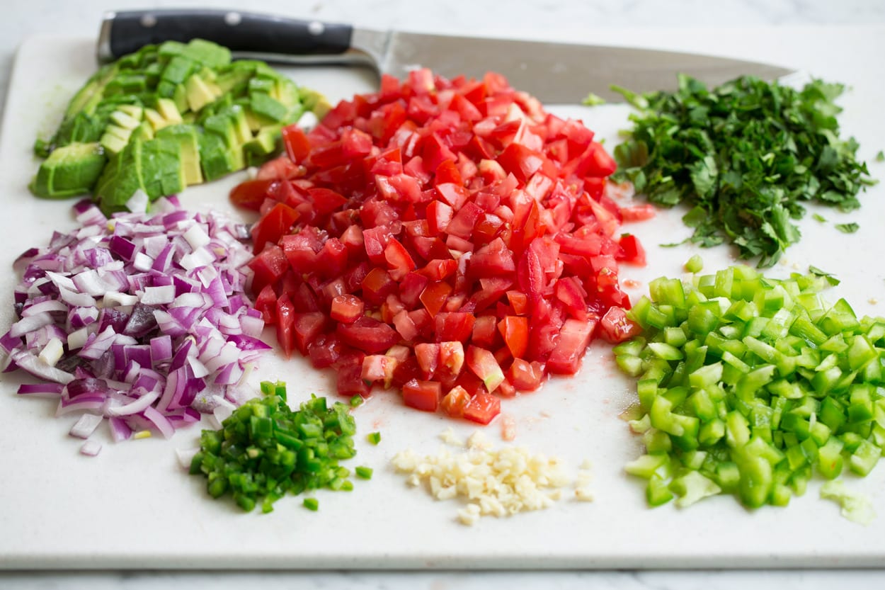 Cowboy Caviar chopped veggies