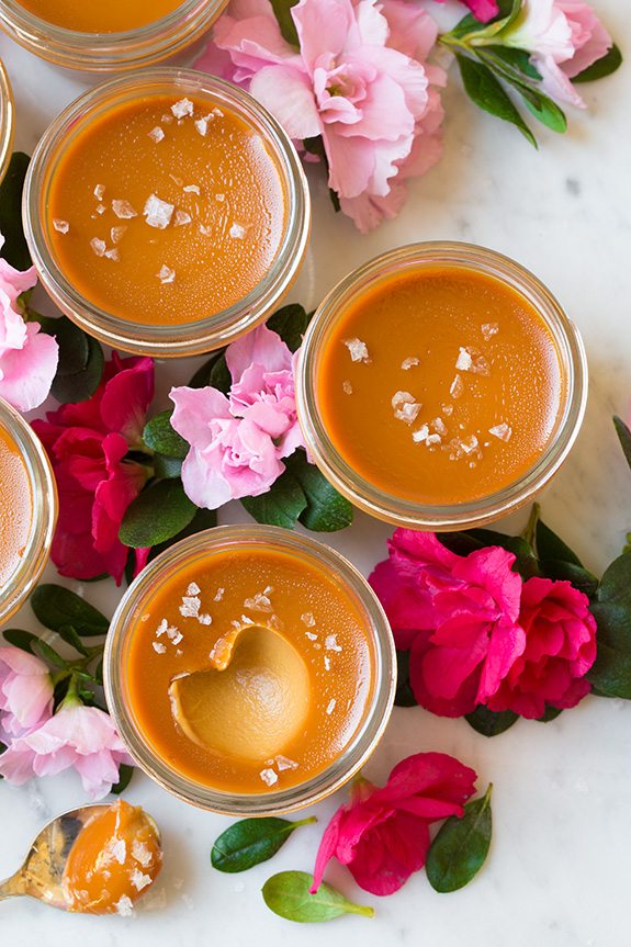 Salted Caramel Pots de Creme 