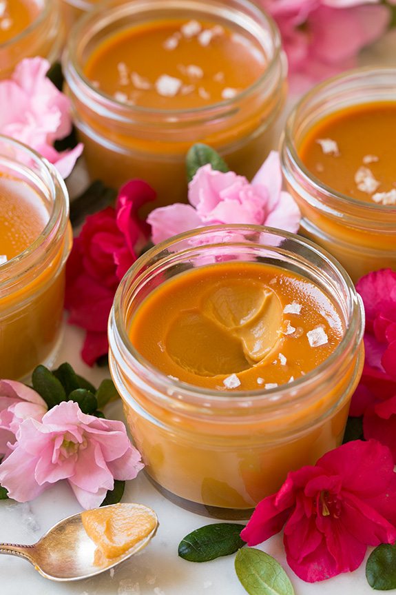 Salted Caramel Pots de Creme | Cooking Classy