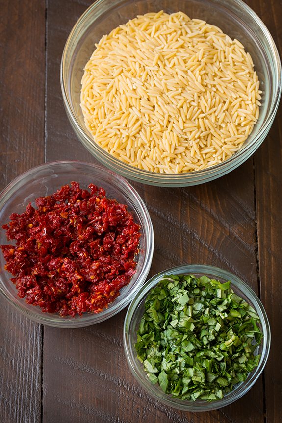 Sun Dried Tomato Basil and Parmesan Orzo with Chicken | Cooking Classy