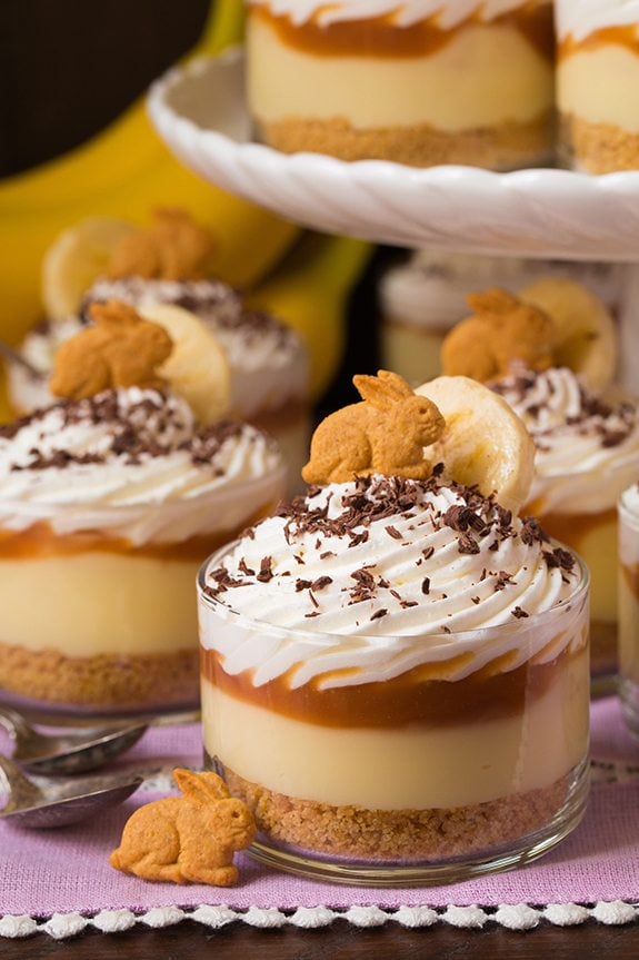 Banana Cream Pie Cups with Salted Caramel Sauce | Cooking Classy