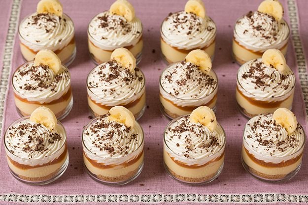 Banana Cream Pie Cups with Salted Caramel Sauce | Cooking Classy