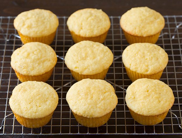 Showing how to make Piña Colada Cupcakes