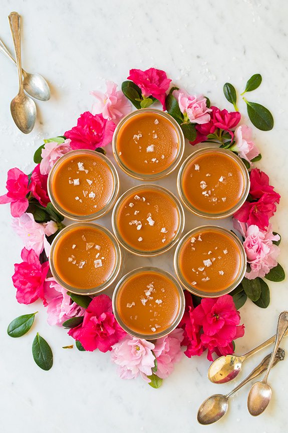 Salted Caramel Pots de Creme 