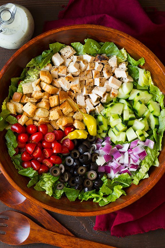 Grilled Chicken Chopped Salad with Italian Dressing | Cooking Classy