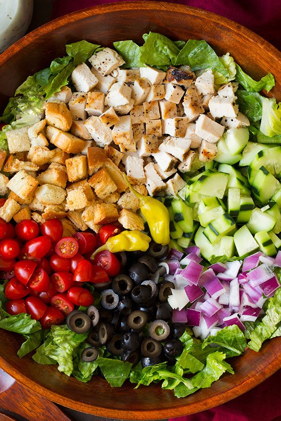 Grilled Chicken Chopped Salad with Italian Dressing | Cooking Classy