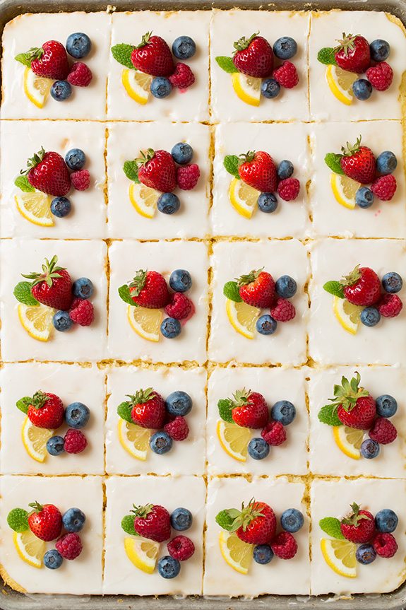 Lemon Sheet Cake | Cooking Classy