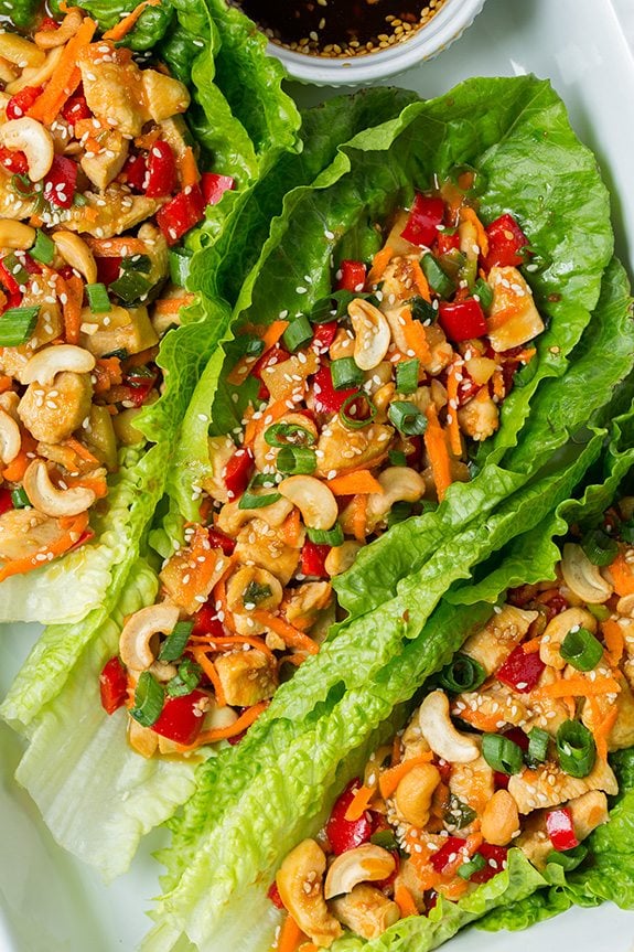 Teriyaki Chicken Lettuce Wraps | Cooking Classy