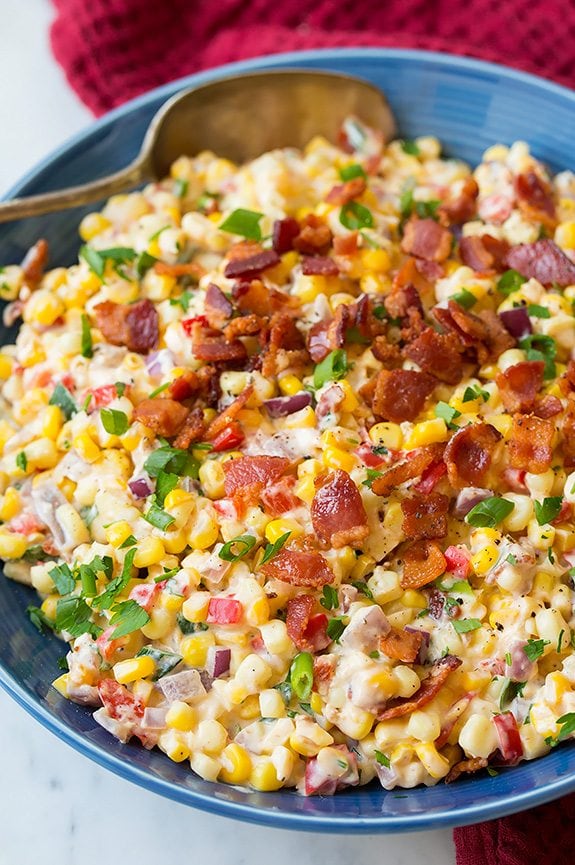 Creamy Confetti Corn with Bacon | Cooking Classy