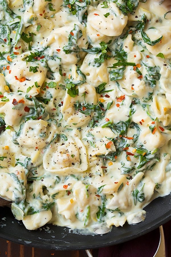 Creamy Spinach Artichoke Tortellini | Cooking Classy