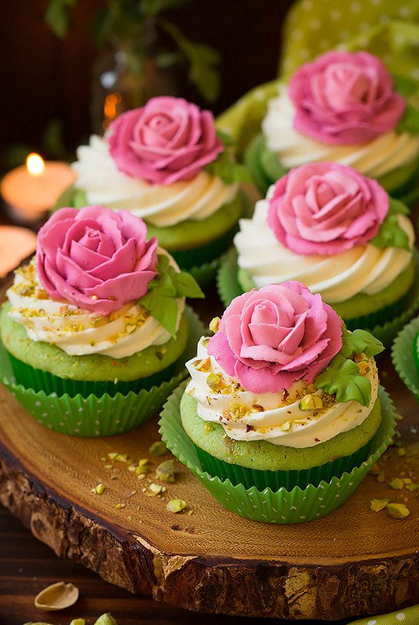 Pistachio Cupcakes