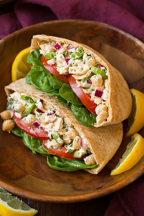 Tuna and Chickpea Pita Sandwiches | Cooking Classy