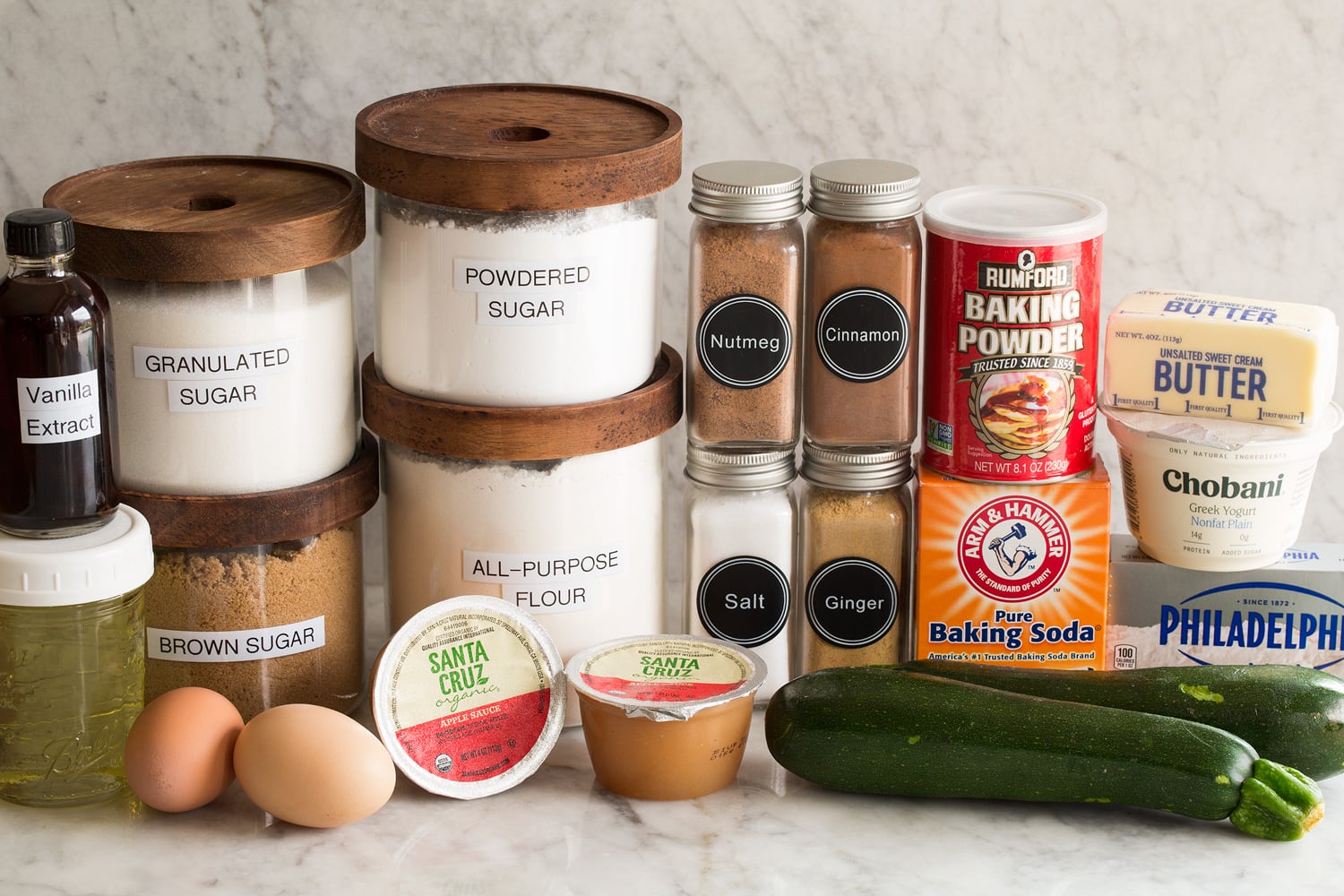 Zucchini Cake Zucchini cake recipe ingredients.