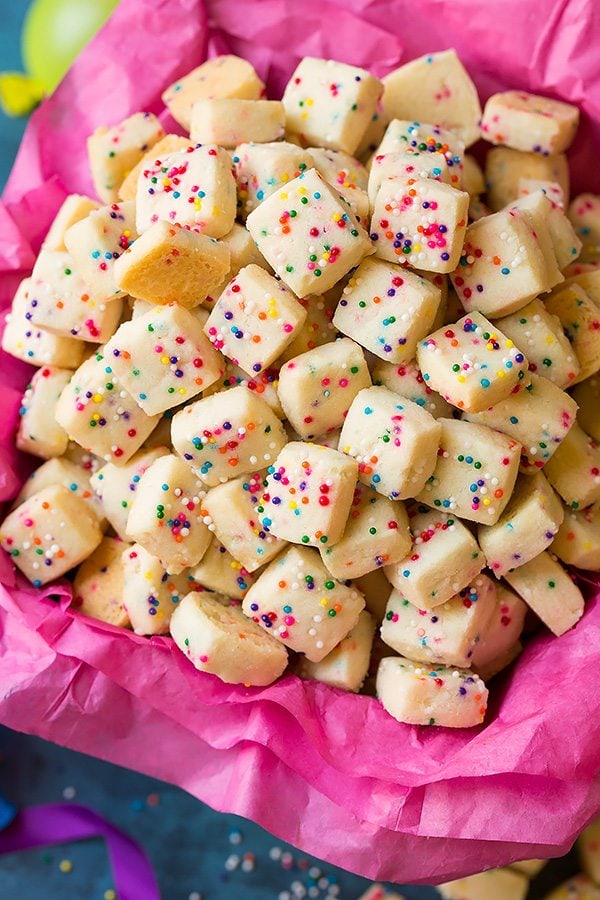 Funfetti Shortbread Bites | Cooking Classy