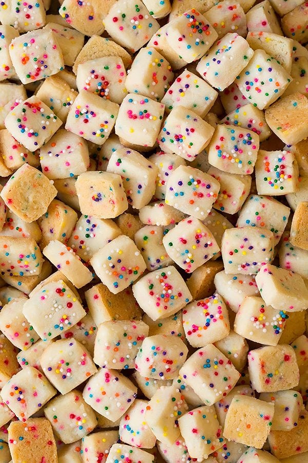 Funfetti Shortbread Bites | Cooking Classy