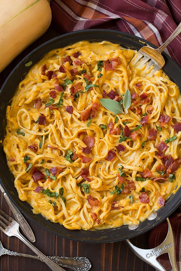 Butternut Squash Pasta Carbonara | Cooking Classy