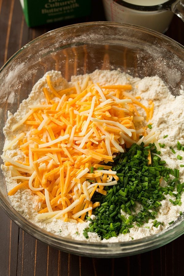 Cheddar Chive Drop Biscuits | Cooking Classy