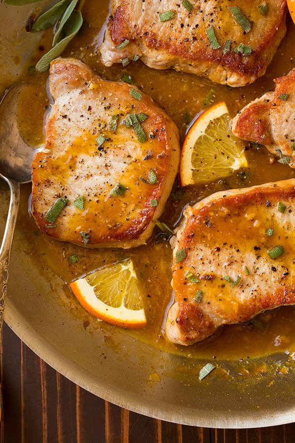 Orange Sage Pork Chops